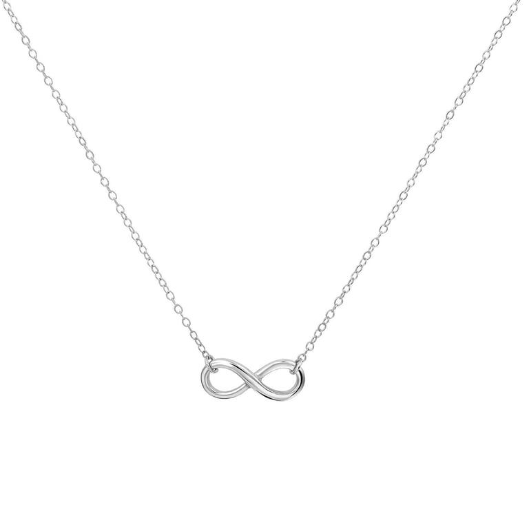 Halsband i Silver med infinity-symbol