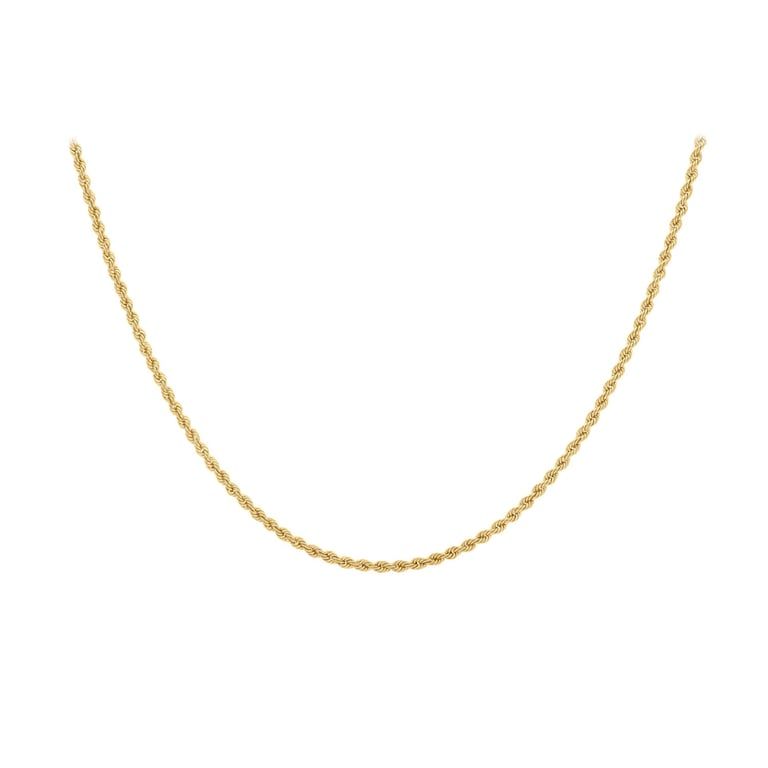 Halsband 9K Guld - repkedja 45 cm