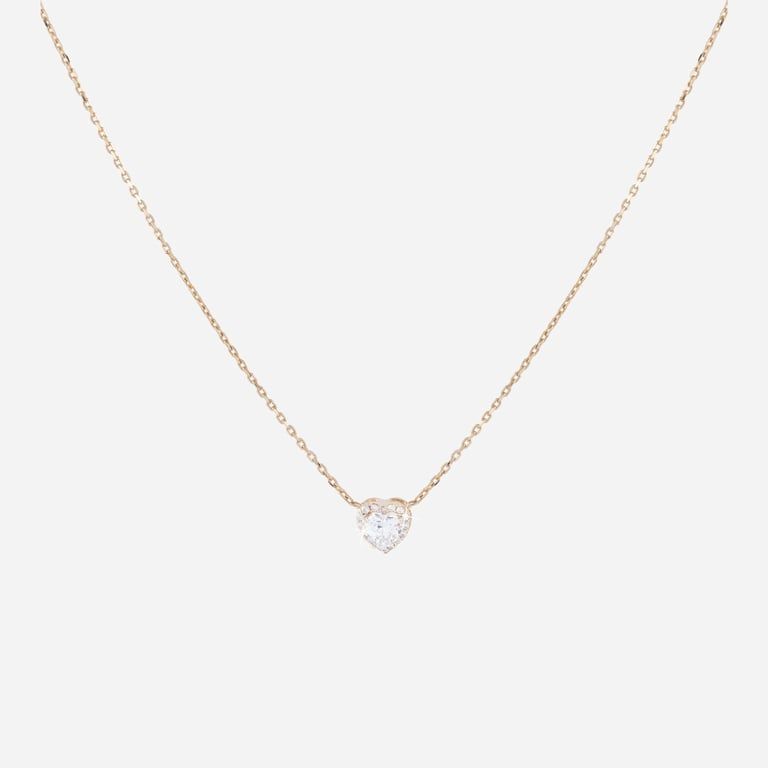 Förgyllt silverhalsband - 45 cm