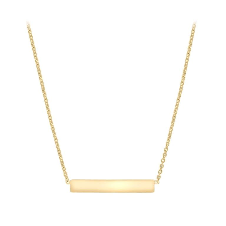 Halsband 9K Guld - 43 cm Bricka