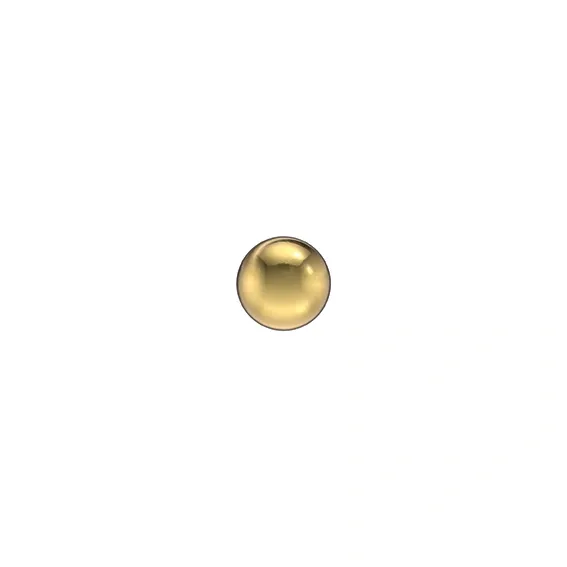 STUDEX - 1st guldpläterat örhänge, kula 3mm.