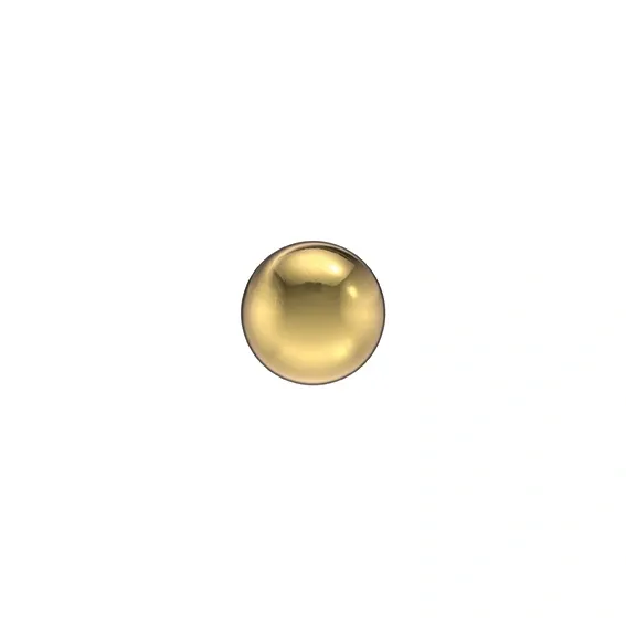 STUDEX - 1st guldpläterat örhänge, kula 4mm 3