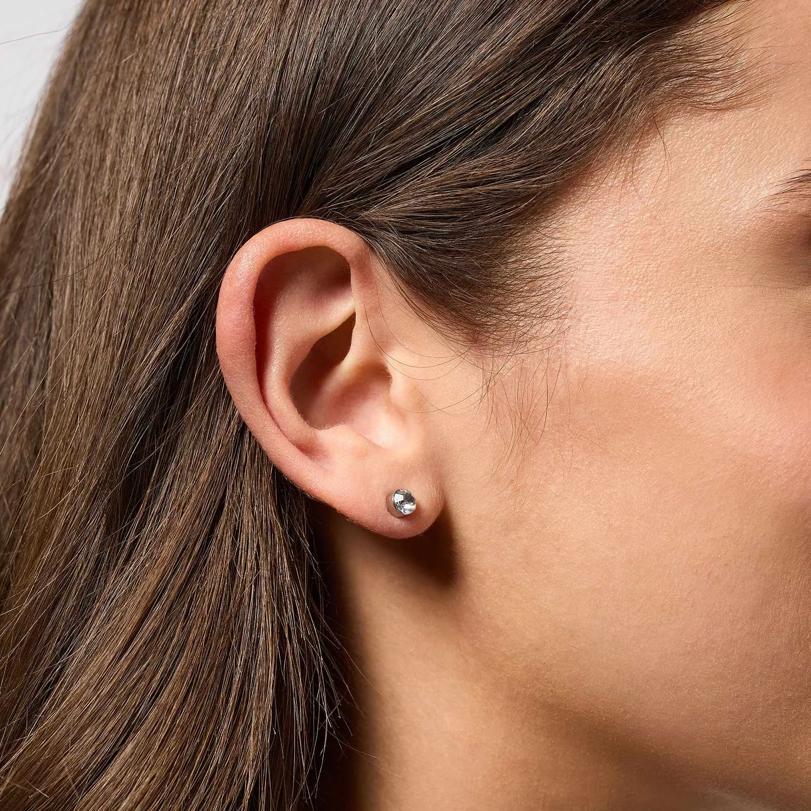 3-pack silverfärgade örhängen - studs 2