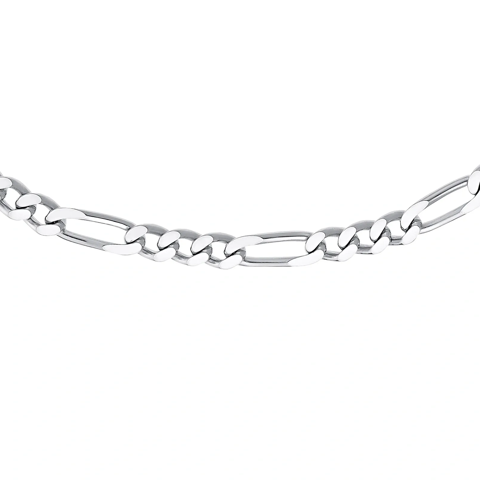 Armband 925 Sterling Silver - figarolänk 19 cm 4