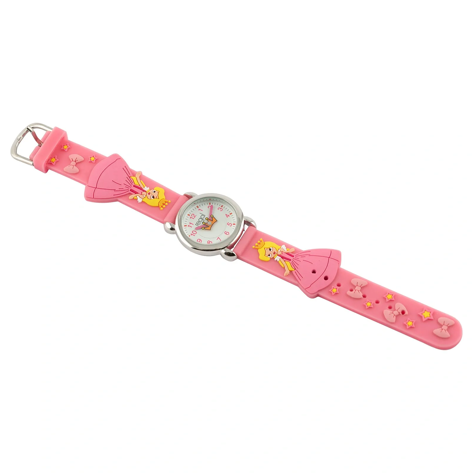 Barnklocka figurband - prinsessa rosa 2