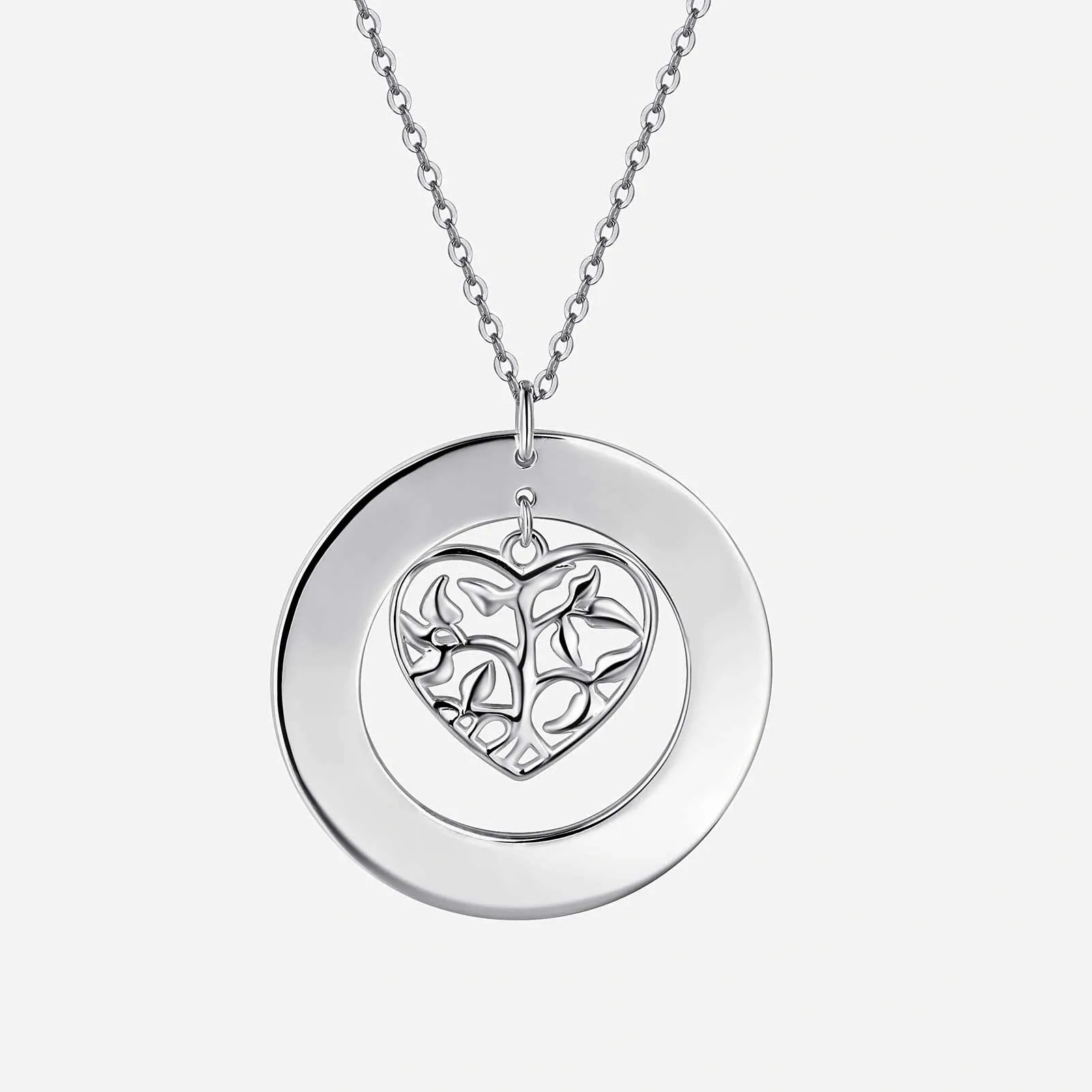 Gravyrhalsband 925 Sterling silver - Hjärta